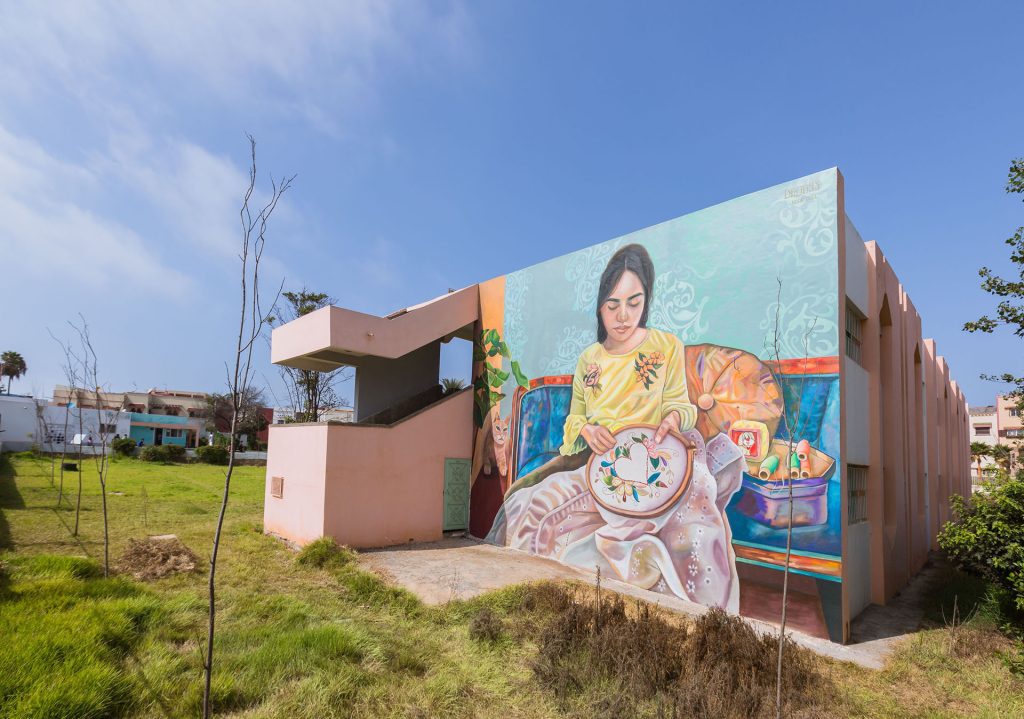 Imane Droby, Hormis les initié.e.s, peu savent que cette humaniste fait partie des graffeuses qui se sont imposées dans le milieu...