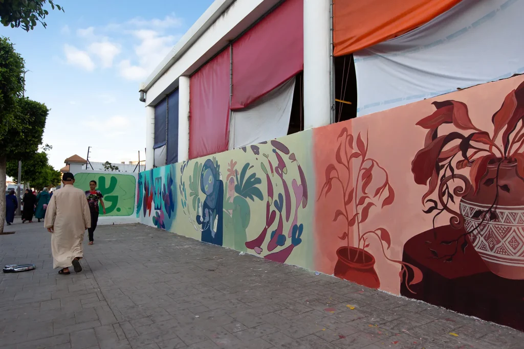 Temps fort de Jidar-Rabat Street Art Festival, le mur collectif est le lieu où se forme la relève. Chaque année, cet incubateur de talents...