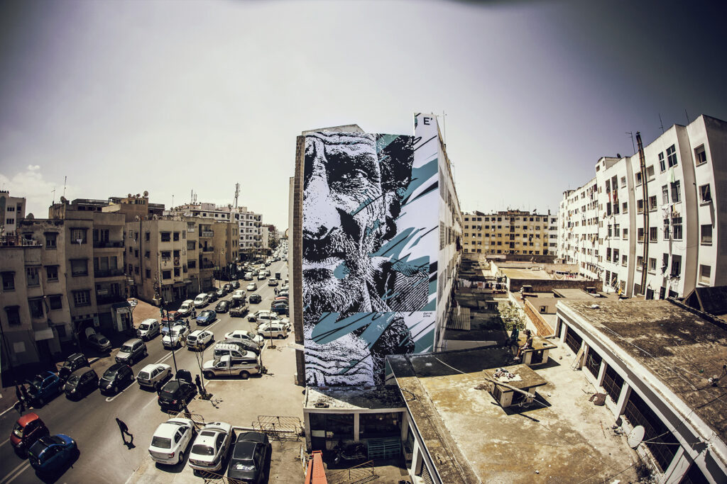 Eime, Pochoiriste et peintre portugais, Daniel Eime débute par le graffiti avant d’adopter le pochoir comme technique principale en 2008...